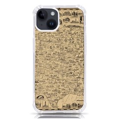 1940 Vintage Map Of The Usa Iphone 14 Tpu Uv Print Case