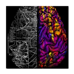 Ambiguity Tobe Brain Duality Mind Minimal Thinking Tile Coaster by uniart180623