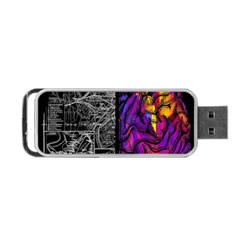 Ambiguity Tobe Brain Duality Mind Minimal Thinking Portable Usb Flash (one Side) by uniart180623