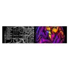 Ambiguity Tobe Brain Duality Mind Minimal Thinking Oblong Satin Scarf (16  X 60 ) by uniart180623