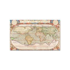 Old World Map Of Continents The Earth Vintage Retro Sticker (rectangular) by uniart180623