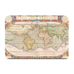 Old World Map Of Continents The Earth Vintage Retro Plate Mats by uniart180623