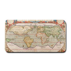 Old World Map Of Continents The Earth Vintage Retro Medium Bar Mat by uniart180623