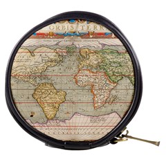 Old World Map Of Continents The Earth Vintage Retro Mini Makeup Bag by uniart180623