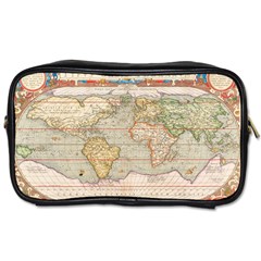 Old World Map Of Continents The Earth Vintage Retro Toiletries Bag (two Sides) by uniart180623