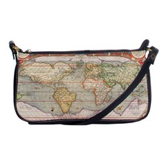 Old World Map Of Continents The Earth Vintage Retro Shoulder Clutch Bag by uniart180623