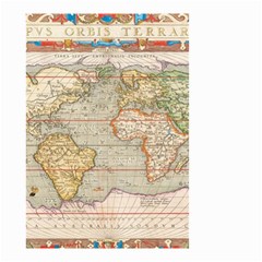 Old World Map Of Continents The Earth Vintage Retro Small Garden Flag (two Sides) by uniart180623