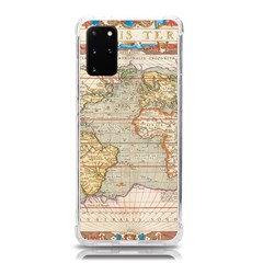 Old World Map Of Continents The Earth Vintage Retro Samsung Galaxy S20plus 6 7 Inch Tpu Uv Case by uniart180623