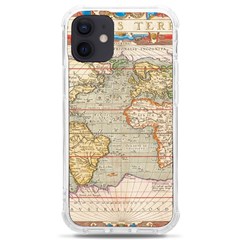 Old World Map Of Continents The Earth Vintage Retro Iphone 12 Mini Tpu Uv Print Case	 by uniart180623