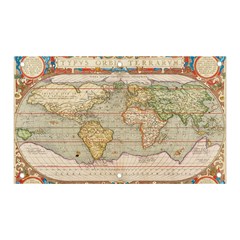 Old World Map Of Continents The Earth Vintage Retro Banner And Sign 5  X 3  by uniart180623