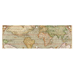 Old World Map Of Continents The Earth Vintage Retro Banner And Sign 6  X 2  by uniart180623