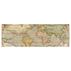 Old World Map Of Continents The Earth Vintage Retro Banner And Sign 9  X 3  by uniart180623