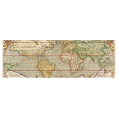 Old World Map Of Continents The Earth Vintage Retro Banner And Sign 12  X 4 