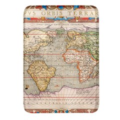 Old World Map Of Continents The Earth Vintage Retro Rectangular Glass Fridge Magnet (4 Pack) by uniart180623