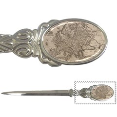 Vintage Map Europe Letter Opener by uniart180623