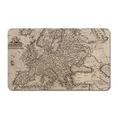 Vintage Map Europe Magnet (rectangular) by uniart180623