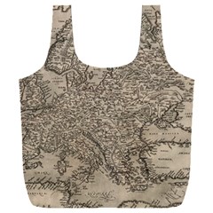 Vintage Map Europe Full Print Recycle Bag (xxl) by uniart180623