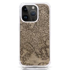 Vintage Map Europe Iphone 14 Pro Tpu Uv Print Case