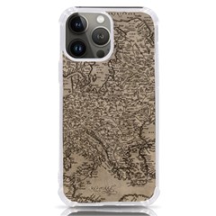 Vintage Map Europe Iphone 13 Pro Max Tpu Uv Print Case