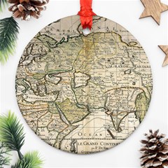 Tartaria Tartaria Empire Map Vintage World Ornament (round) by uniart180623