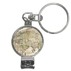 Tartaria Tartaria Empire Map Vintage World Nail Clippers Key Chain by uniart180623