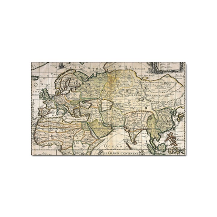 Tartaria Tartaria Empire Map Vintage World Sticker (Rectangular)