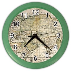 Tartaria Tartaria Empire Map Vintage World Color Wall Clock by uniart180623