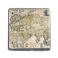 Tartaria Tartaria Empire Map Vintage World Memory Card Reader (square 5 Slot) by uniart180623