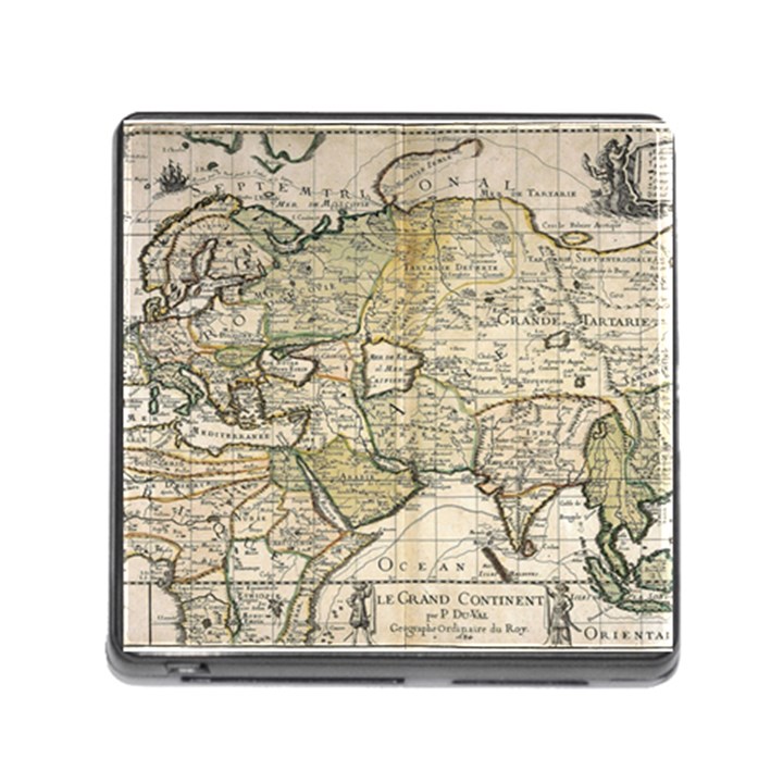 Tartaria Tartaria Empire Map Vintage World Memory Card Reader (Square 5 Slot)