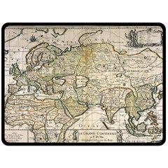 Tartaria Tartaria Empire Map Vintage World Two Sides Fleece Blanket (large) by uniart180623