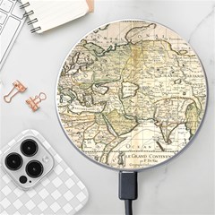 Tartaria Tartaria Empire Map Vintage World Wireless Fast Charger(white) by uniart180623