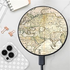 Tartaria Tartaria Empire Map Vintage World Wireless Fast Charger(black) by uniart180623