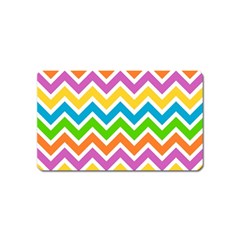 Chevron-pattern-design-texture Magnet (name Card) by uniart180623