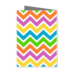 Chevron-pattern-design-texture Mini Greeting Cards (pkg Of 8) by uniart180623