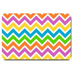 Chevron-pattern-design-texture Large Doormat by uniart180623