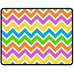 Chevron-pattern-design-texture Two Sides Fleece Blanket (medium) by uniart180623