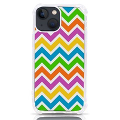 Chevron-pattern-design-texture Iphone 13 Mini Tpu Uv Print Case by uniart180623