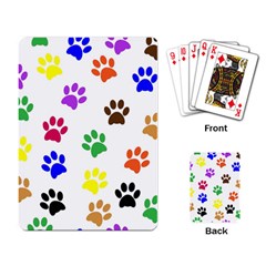 Pawprints-paw-prints-paw-animal Playing Cards Single Design (rectangle) by uniart180623