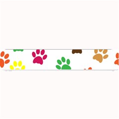 Pawprints-paw-prints-paw-animal Small Bar Mat by uniart180623