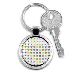 Star-pattern-design-decoration Key Chain (round) by uniart180623