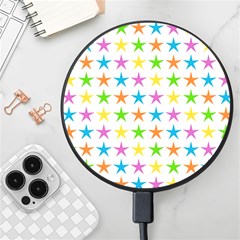 Star-pattern-design-decoration Wireless Fast Charger(black) by uniart180623