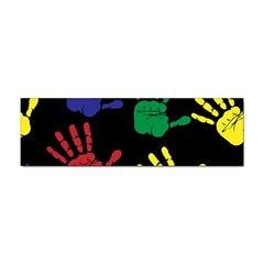 Handprints-hand-print-colourful Sticker Bumper (100 Pack) by uniart180623