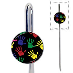 Handprints-hand-print-colourful Book Mark by uniart180623