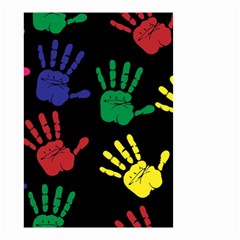 Handprints-hand-print-colourful Small Garden Flag (two Sides) by uniart180623