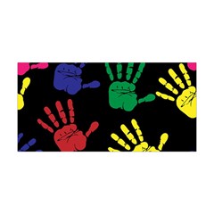 Handprints-hand-print-colourful Yoga Headband by uniart180623