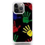 Handprints-hand-print-colourful iPhone 13 Pro TPU UV Print Case Front