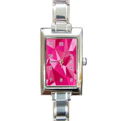 Pattern Halftone Geometric Rectangle Italian Charm Watch