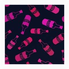 Wine Bottles Background Graphic Medium Glasses Cloth (2 Sides) by uniart180623