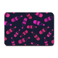 Wine Bottles Background Graphic Small Doormat by uniart180623