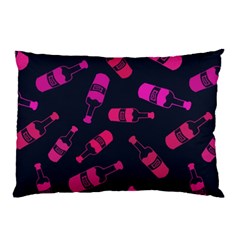 Wine Bottles Background Graphic Pillow Case (two Sides) by uniart180623